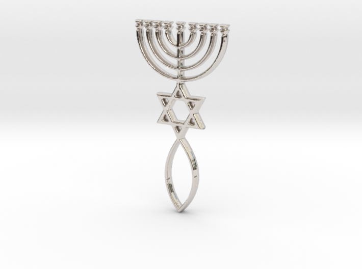 Messianic Seal Pendant 3d printed