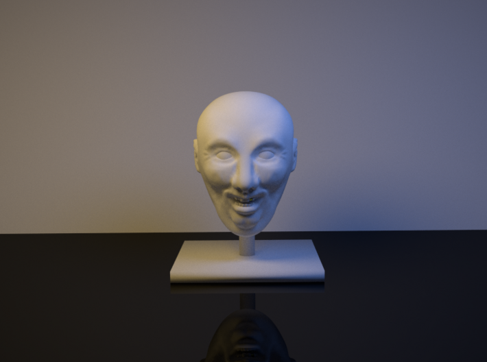 Weird Smiling Head 3d printed 