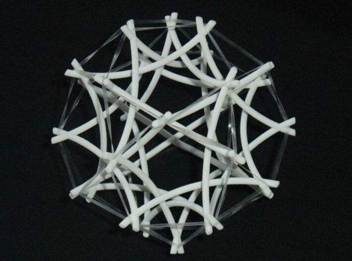 Tensegrity Icosidodecahedron 2 3d printed 
