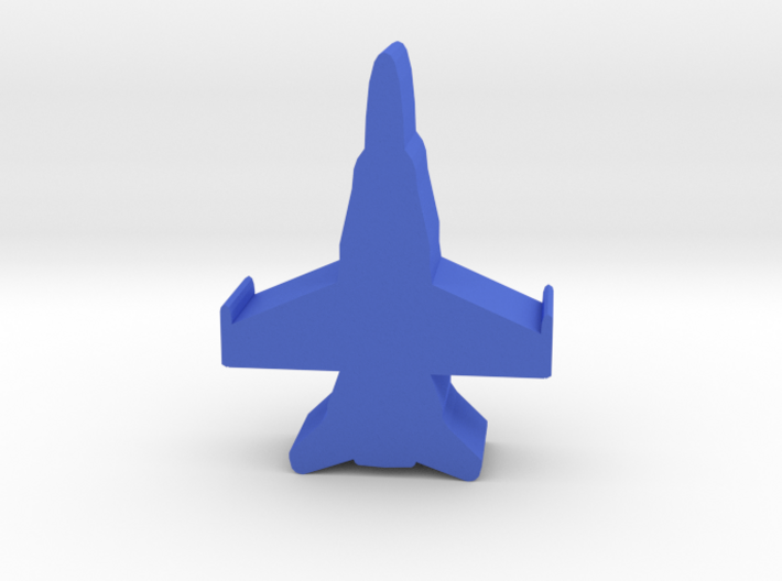 Game Piece, Blue Force Hornet Fighter 3d printed