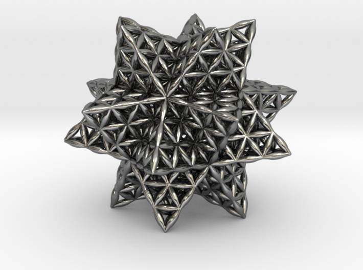 Flower Of Life Stellated Icosahedron 3d printed