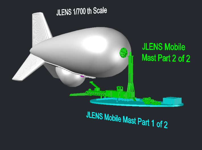 JLENS 1/700th scale 3d printed Mooring Mast NO LONGER AVAILABLE