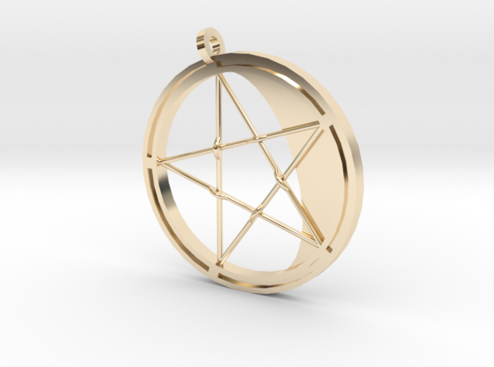 Pentagram Pendant 3d printed