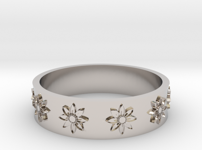 flower ring 3d printed