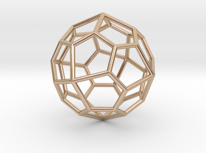 0322 Pentagonal Icositetrahedron E (a=1cm) #001 3d printed