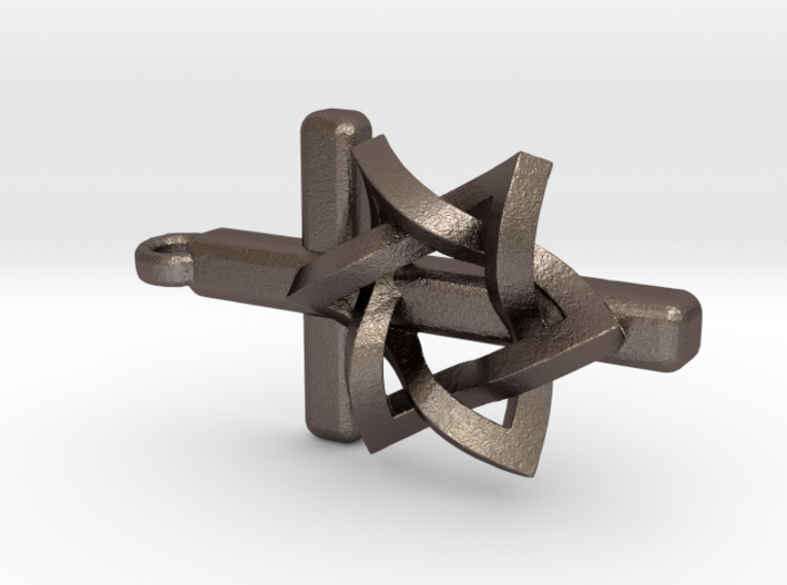 Cross and the Star of David as one 3d printed