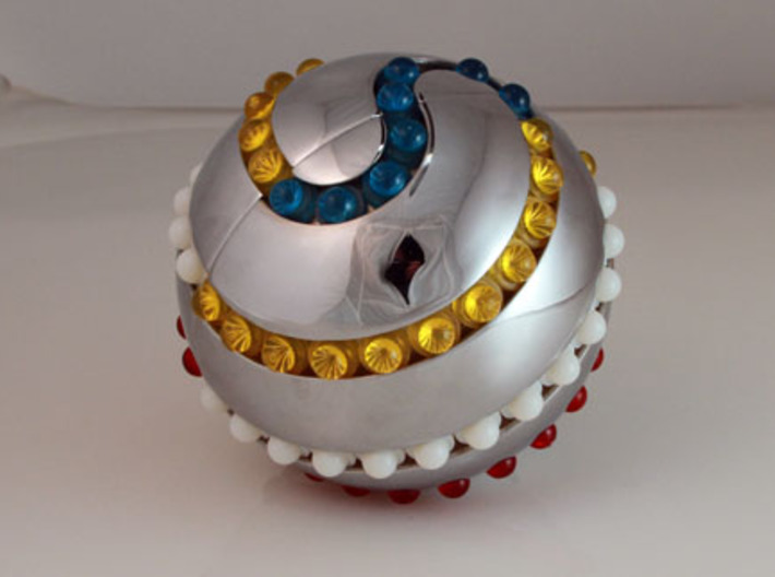 Silver Orb - 30 BEADS ONLY (looser version) 3d printed