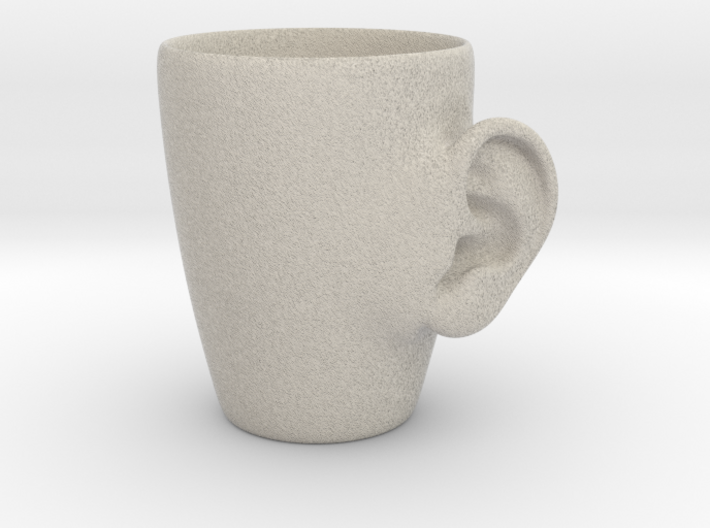 Coffee mug #3 XL - Real ear 3d printed