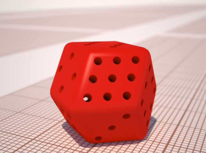 12 sided Dice 3d printed 