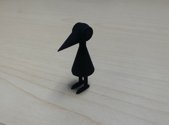 Crow Person (standing) 3d printed 