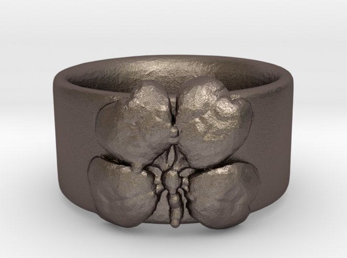 Four Leaf Clover Ring Size 6 3d printed