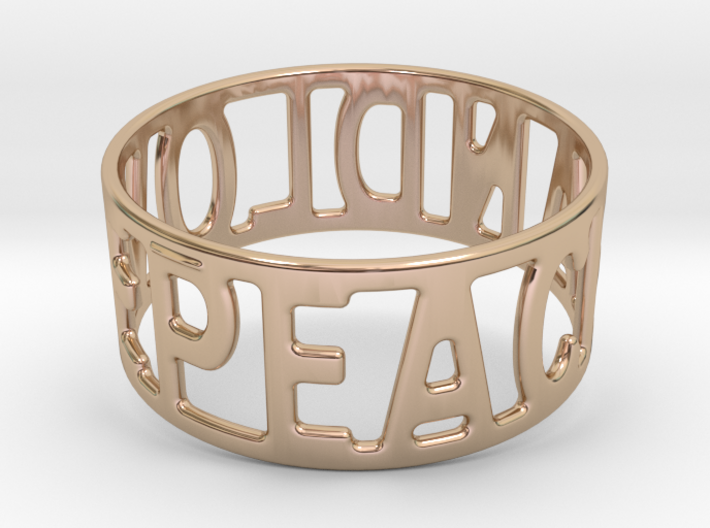 Peaceandlove 75 Bracelet 3d printed