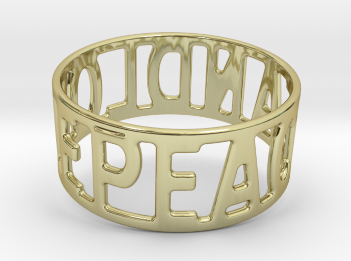 Peaceandlove 78 Bracelet 3d printed