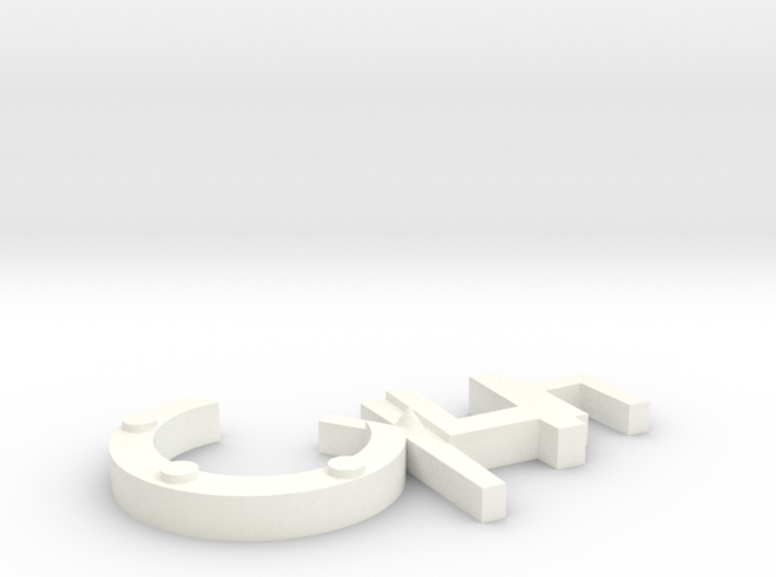 ‘Cyun’ Charm 3d printed