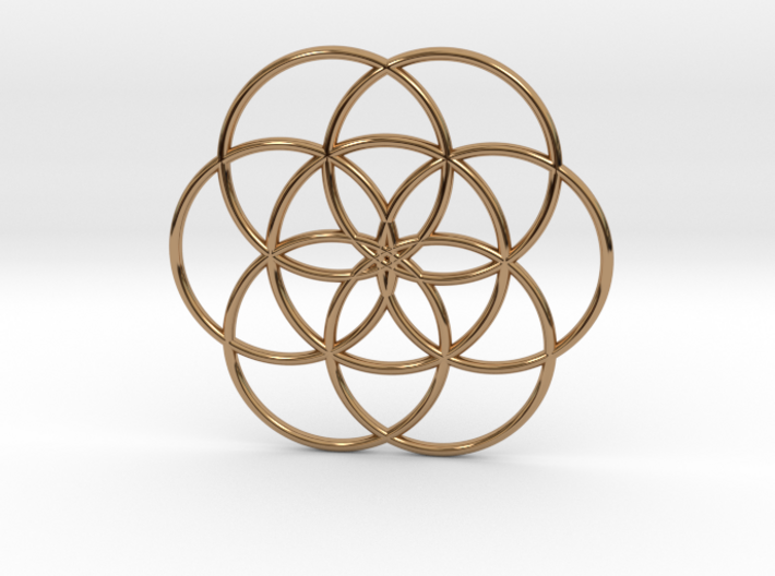 Flower of Life - Hollow 3d printed
