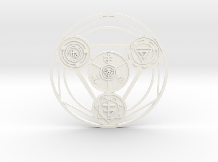 Alchemical Circle of Light 3d printed