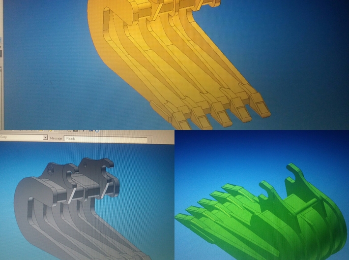 CAT 336 D Pavement Bucket1 3d printed 