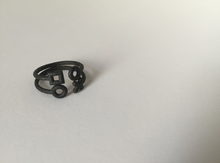 2 part stack rings (Medium, small) 3d printed 