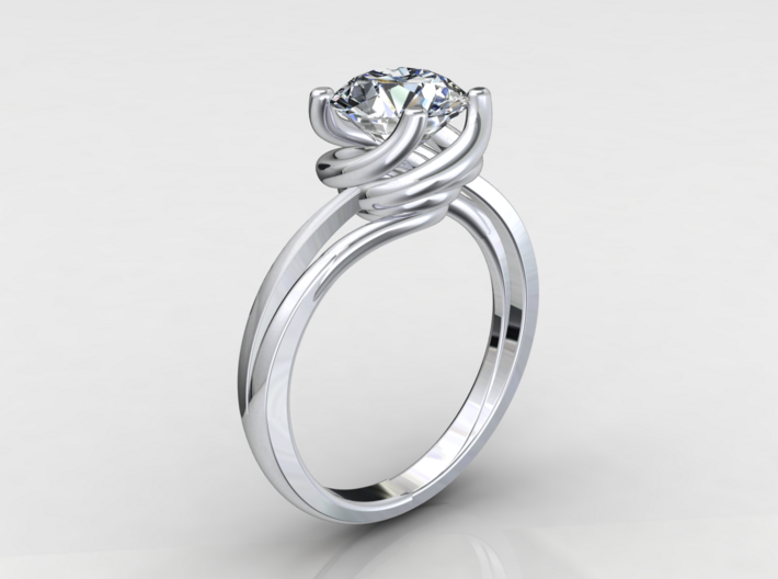 CC162 - Engagement Ring Design 3D Printed Wax . (E79ZCECPX) by  jewelry3dmodels