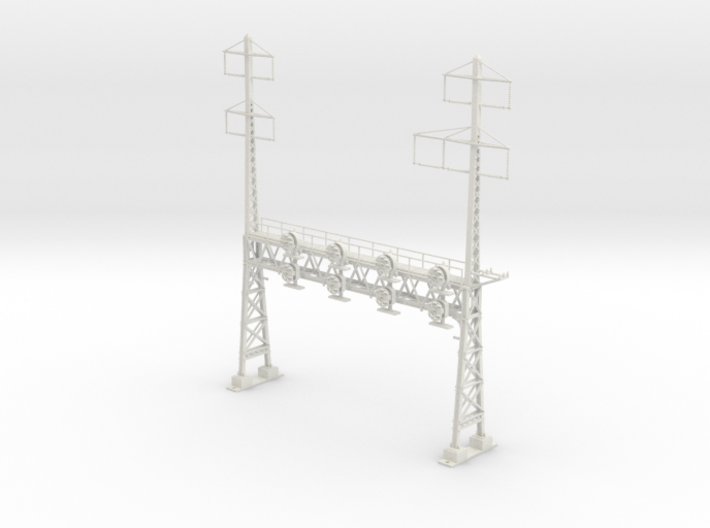 HO Scale PRR W-signal LATTICE 4 Track W 2-3 PHASE 3d printed
