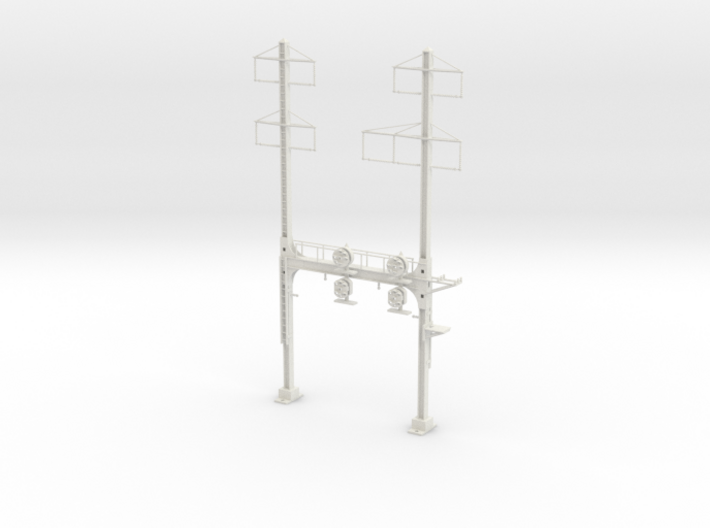HO Scale PRR W-signal Beam 2 Track W 2-3 PHASE R 3d printed