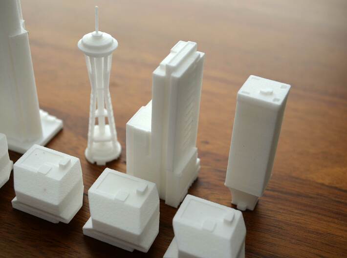 Seattle Rook Building 3d printed