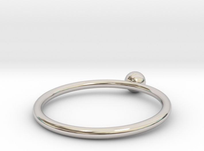 Pearl ring UNIK - size 52 3d printed