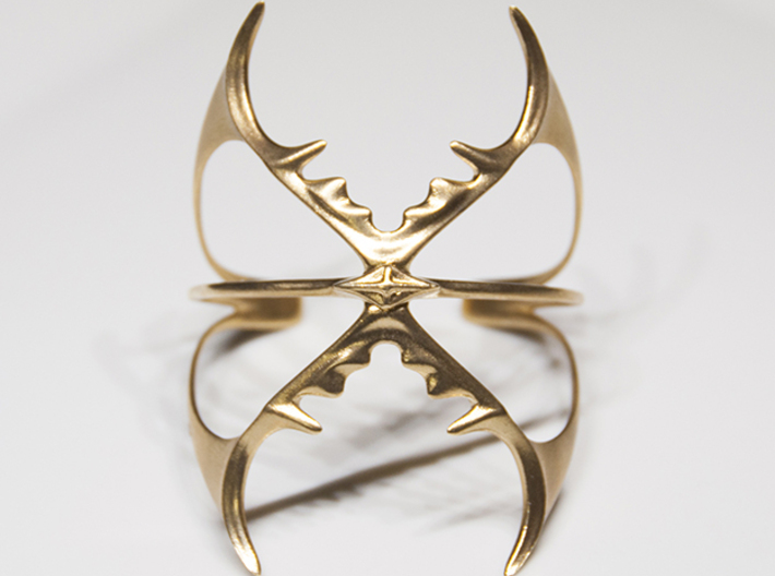 Double Stag Bangle 3d printed
