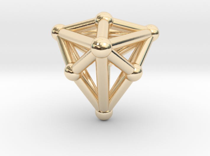 0338 Triakis Tetrahedron V&amp;E (a=1cm) #002 3d printed