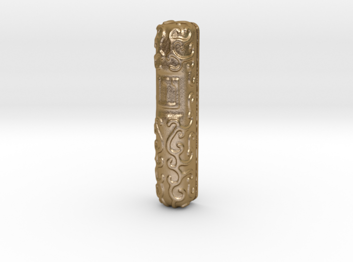 Mezuzah Case, Scrollwork B 3d printed