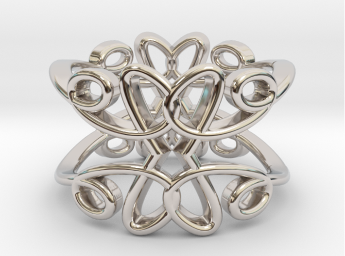 Queen of Hearts Bangle 3d printed