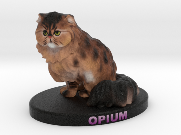 Custom Cat Figurine - Opium 3d printed