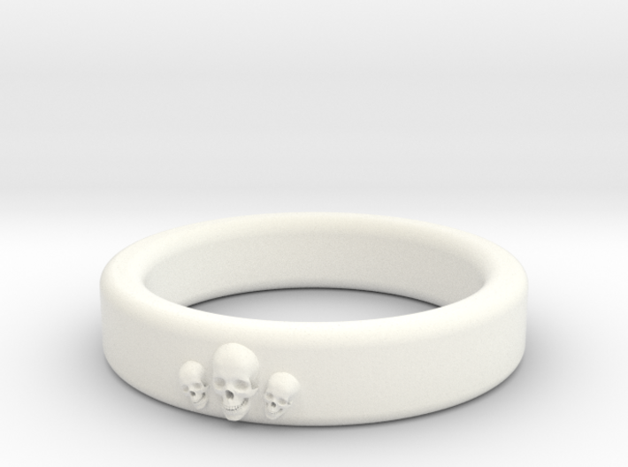Smooth Anatomical Skull Ring 3d printed