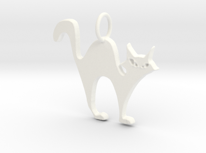 Halloween Cat Pendant 3d printed