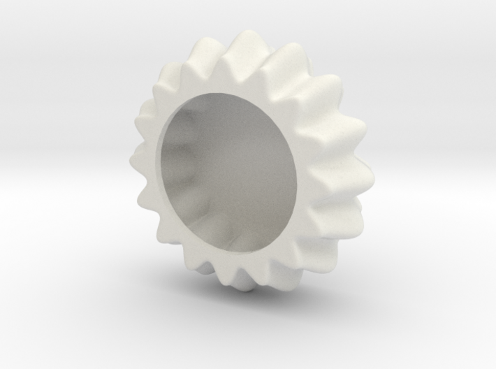 DRAW object - wavy puck hollow 3d printed 