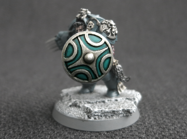 Miniature Shield 1 3d printed Model not supplied painted