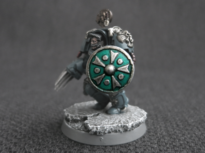 Miniature Shield 3 3d printed Model not supplied painted