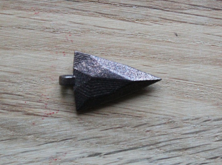 Arrowhead 3d printed Polished Bronze Steel