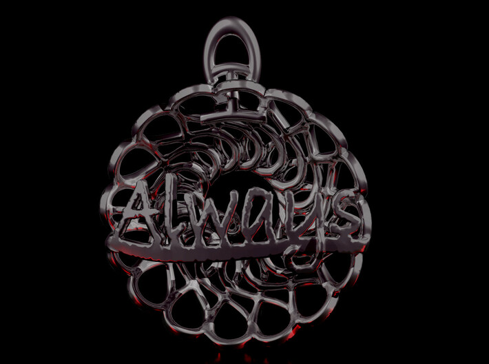 Always and Forever Pendant 3d printed 