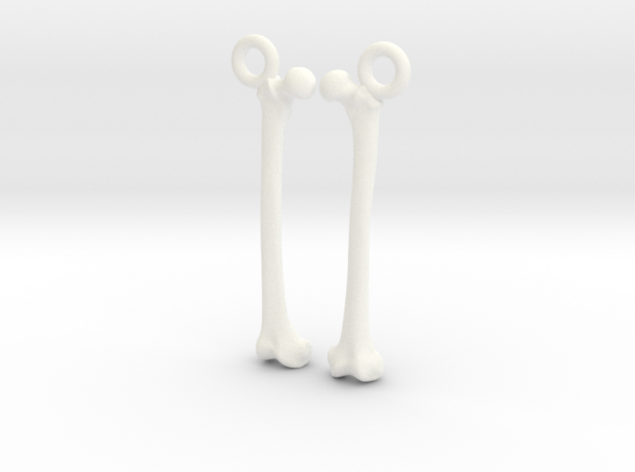 Bone Earrings 3d printed