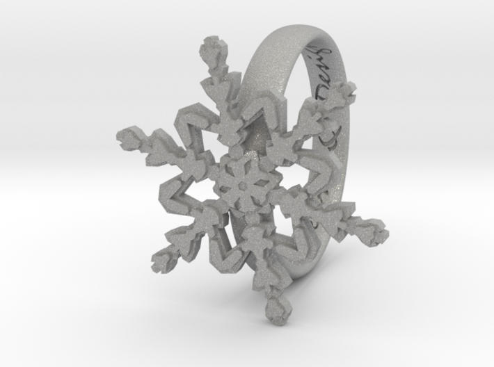 Snowflake Ring 2 d=18mm h35d18 3d printed