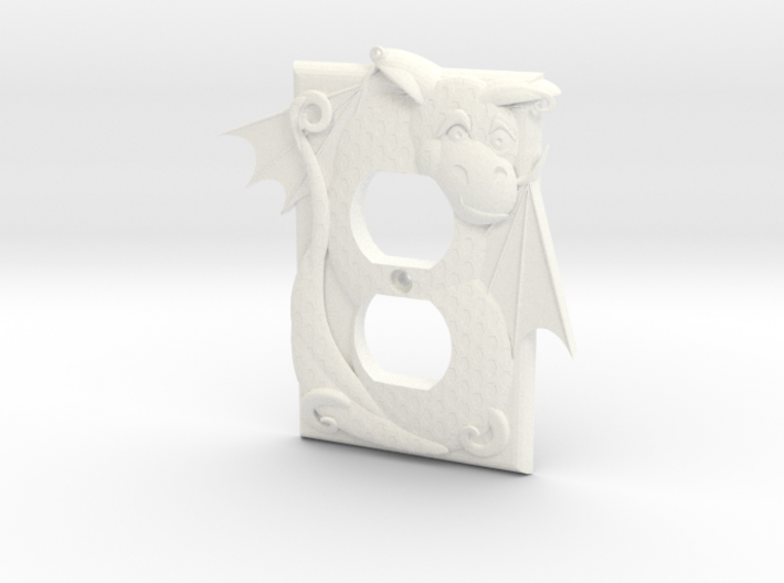 Dragon Outlet Cover 3d printed