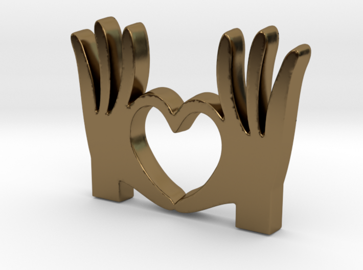 I Love You Pendant - Amour Collection 3d printed