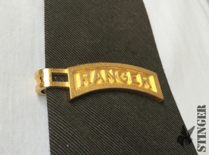 Ranger Tab Tie Bar 3d printed 