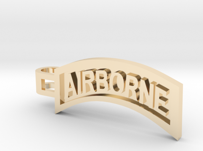 Airborne Tab Tie Bar 3d printed