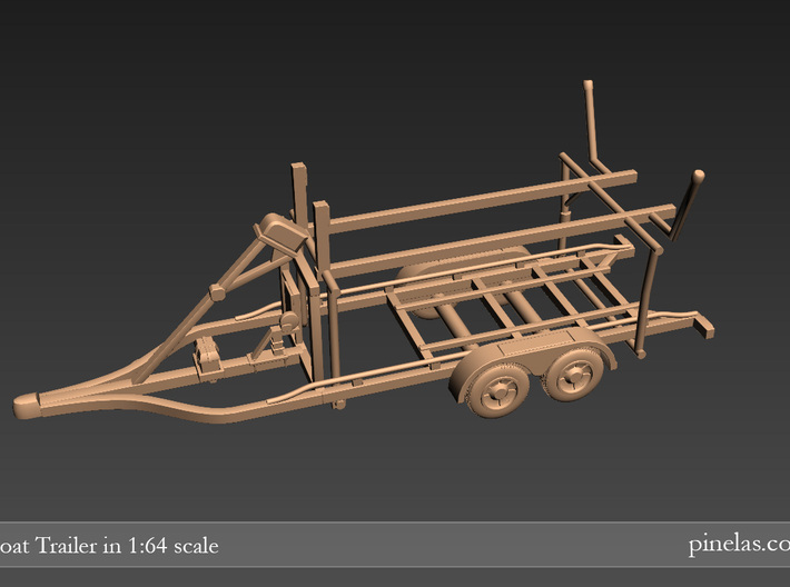 Boat trailer 01. 1:64 Scale  3d printed 