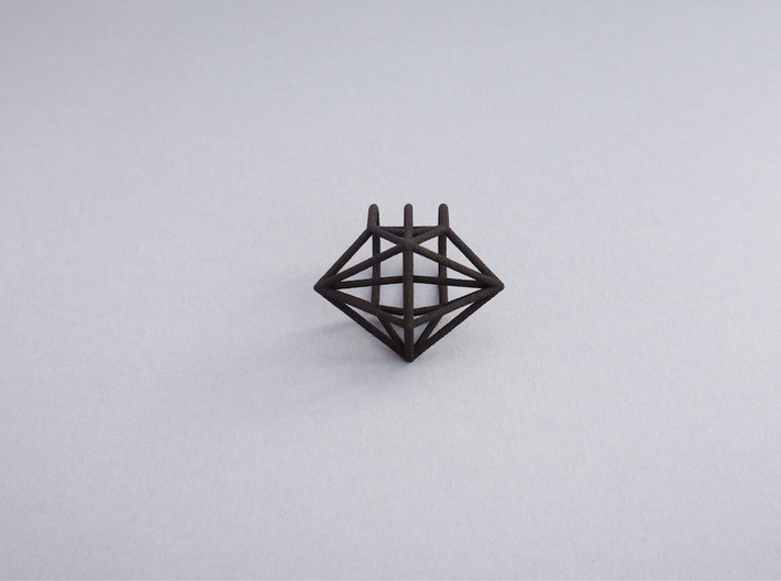 Space Ring: Triangle 3d printed 