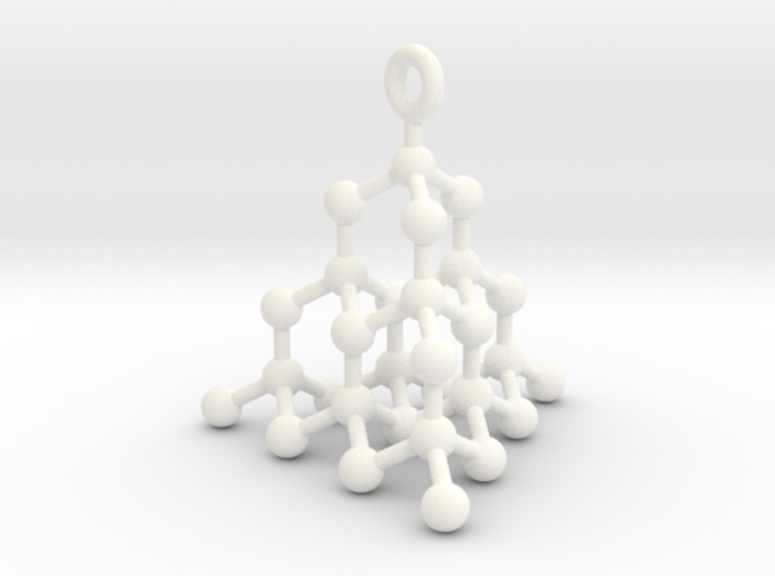 Molecule Pendant 3d printed