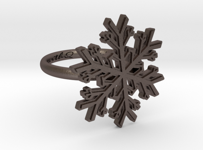 Snowflake Ring 1 d=16.5mm h21d165 3d printed