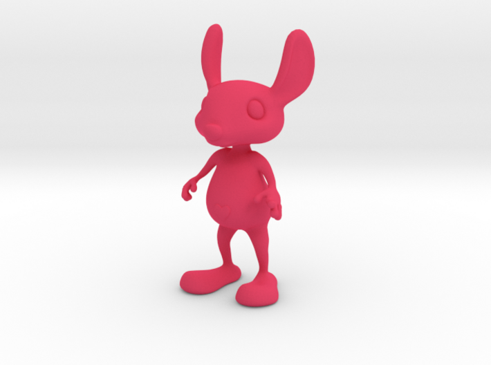 Tiny Heart Bunny 3d printed